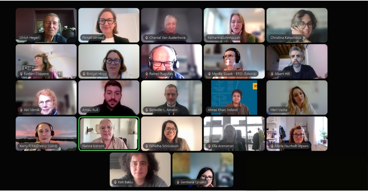 MENTBEST consortium partners on a video call during the online plenary meeting, 19–20 October 2026